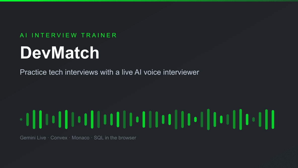DevMatch preview